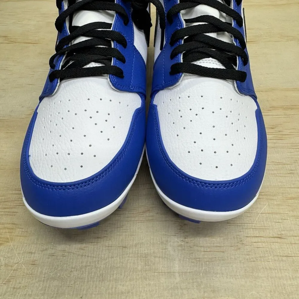 NEW Nike Air Jordan 1 Retro MCS Baseball Cleats Game Royal Mens Sz 13 AV5354-411